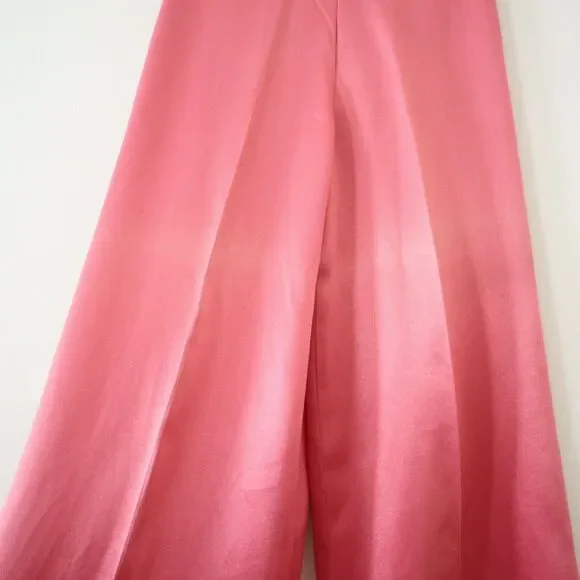 Vintage 1970s Yes From California Satin High Rise Flare Bell Bottom Pants - Picture 7 of 12